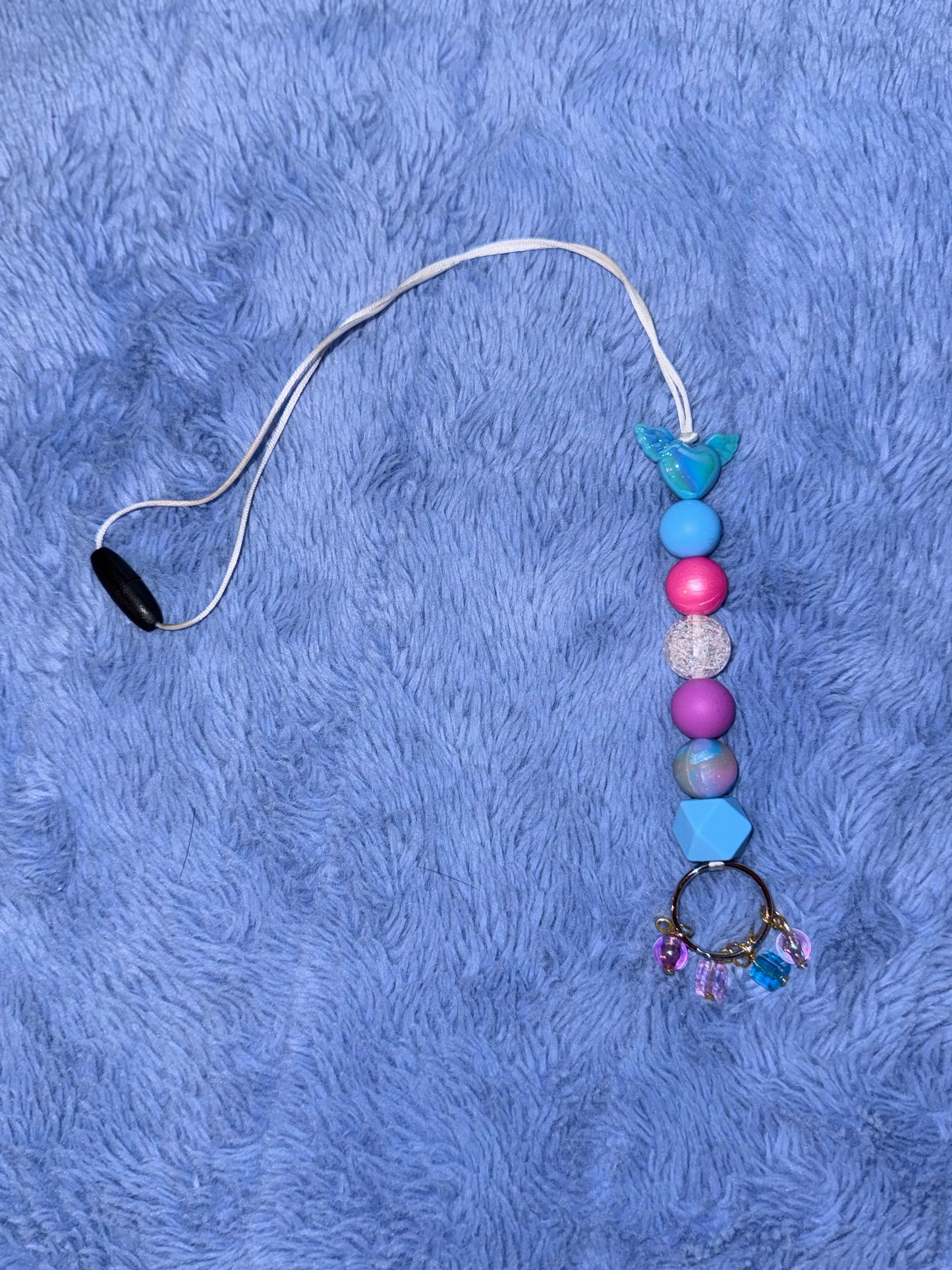 Hearts and Crystals Car Charm